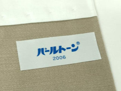 平和屋着物●小千谷紬　100亀甲　雲取り人物風景　正絹　逸品　DABD1037ps