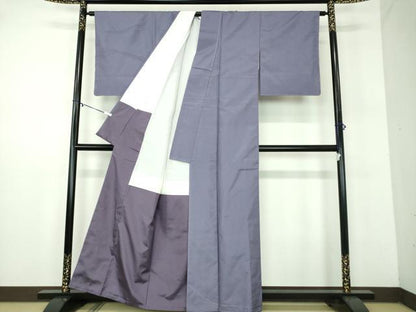 平和屋着物●本場大島紬　色無地　紅掛空色　正絹　逸品　未使用　DABD1038ps