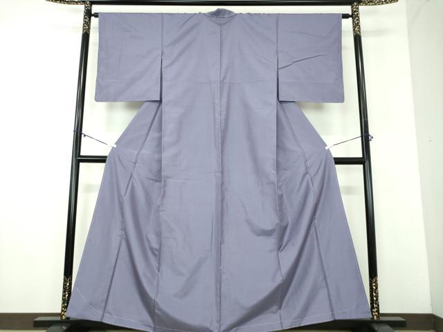 平和屋着物●本場大島紬　色無地　紅掛空色　正絹　逸品　未使用　DABD1038ps