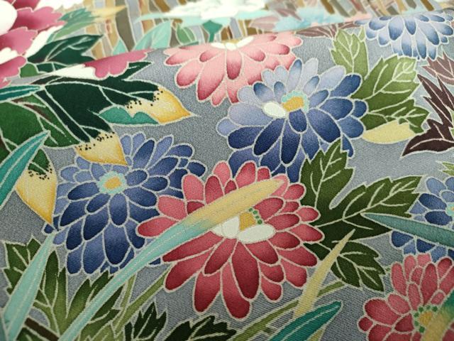 平和屋着物●本場加賀友禅作家　森田耕三　黒留袖　四季の花　正絹　逸品　未使用　DABD1042ps