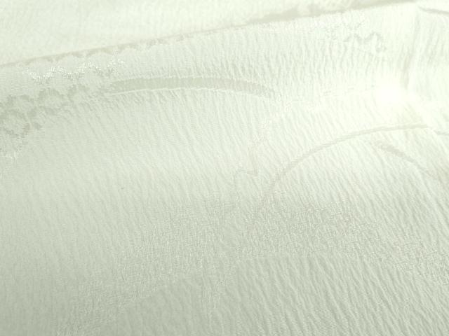 平和屋着物●上質な襦袢　無双仕立て　雪芝地紋　正絹　逸品　未使用　DABD1045ps