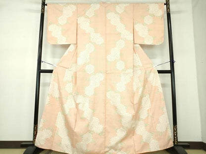 平和屋着物●本場大島紬　7マルキ　草花文　正絹　逸品　未使用　DABD1055ps