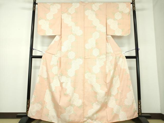 平和屋着物●本場大島紬　7マルキ　草花文　正絹　逸品　未使用　DABD1055ps