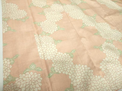 平和屋着物●本場大島紬　7マルキ　草花文　正絹　逸品　未使用　DABD1055ps