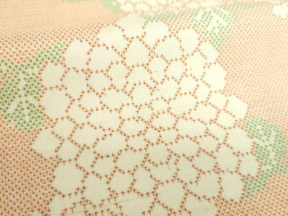 平和屋着物●本場大島紬　7マルキ　草花文　正絹　逸品　未使用　DABD1055ps