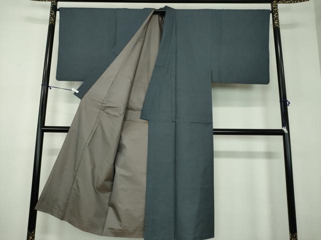 平和屋着物●男性　紬　亀甲柄　正絹　逸品　DABD1063ps