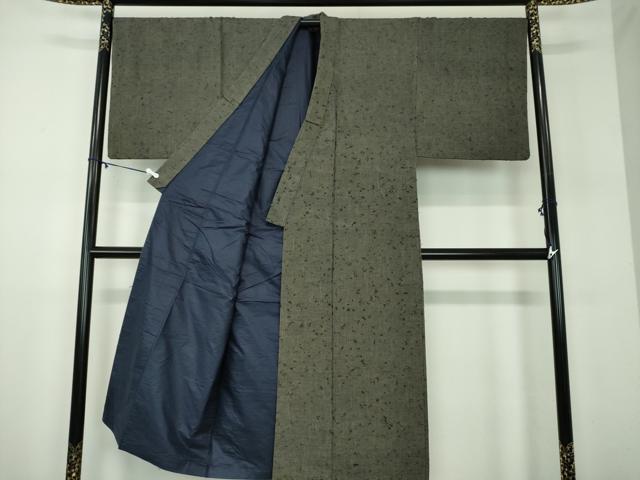 平和屋着物●男性　髭紬　正絹　逸品　DABD1064ps