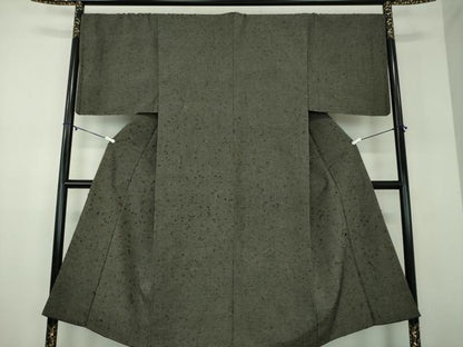 平和屋着物●男性　髭紬　正絹　逸品　DABD1064ps