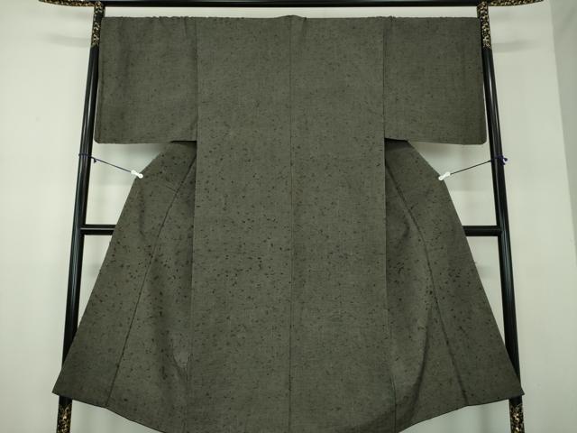 平和屋着物●男性　髭紬　正絹　逸品　DABD1064ps