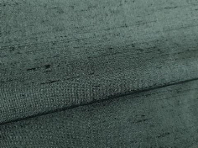平和屋着物●男性　紬　色無地　羊羹色　正絹　逸品　DABD1067ps