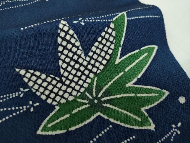 平和屋着物●上質な小紋　型染　吹き寄せ花文　正絹　逸品　DABD1070ps