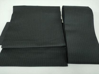 平和屋着物●ワンタッチつけ帯　縞　黒地　逸品　未使用　DABD1086ps