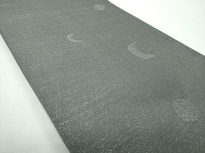 平和屋着物●日本画家　濡れ描き友禅作家　高橋峰陵　太鼓柄袋帯　手描き　梟　さが美扱い　正絹　逸品　DABD1156ps