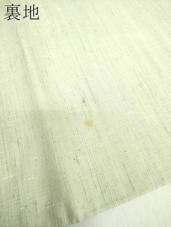 平和屋着物●猪俣尚紅　紅花紬　米沢　両面　全通柄　京袋帯　草木染　市松文様　証紙付き　正絹　逸品　DABD1159ps