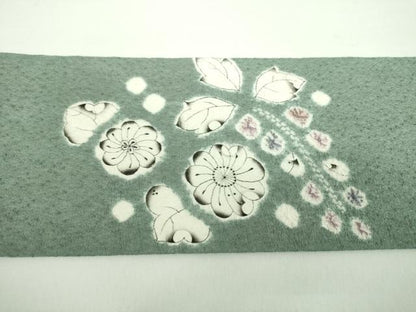 平和屋着物●九寸名古屋帯　作家物　絞り　辻が花　正絹　逸品　DABD1175ps