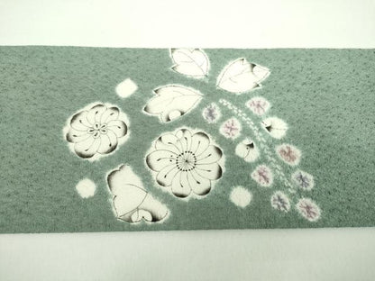 平和屋着物●九寸名古屋帯　作家物　絞り　辻が花　正絹　逸品　DABD1175ps