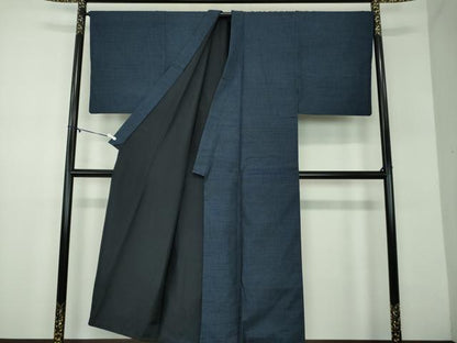 平和屋着物●男性　結城紬　100亀甲　総詰め　正絹　逸品　DABD1221ps