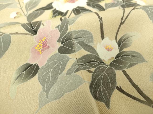 平和屋着物●訪問着　友禅　作家物　枝花文　正絹　逸品　DABD1226ps