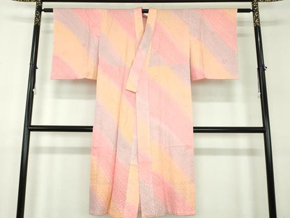 平和屋着物●上質な長襦袢　無双仕立て　絞り　辻が花地紋　暈し染め　正絹　逸品　未使用　DABD1231ps