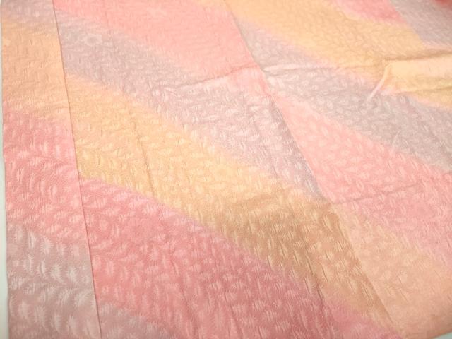 平和屋着物●上質な長襦袢　無双仕立て　絞り　辻が花地紋　暈し染め　正絹　逸品　未使用　DABD1231ps