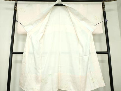 平和屋着物●上質な長襦袢　袷　舞桜　暈し染め　正絹　逸品　未使用　DABD1232ps