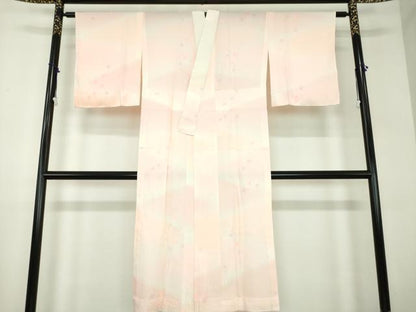 平和屋着物●上質な長襦袢　無双仕立て　立涌梅文　暈し染め　正絹　逸品　未使用　DABD1233ps