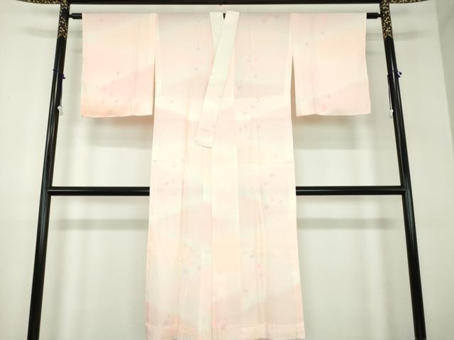 平和屋着物●上質な長襦袢　無双仕立て　立涌梅文　暈し染め　正絹　逸品　未使用　DABD1233ps