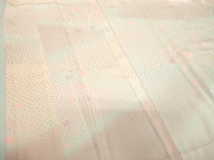 平和屋着物●上質な長襦袢　無双仕立て　立涌梅文　暈し染め　正絹　逸品　未使用　DABD1233ps