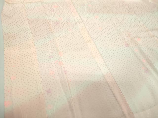 平和屋着物●上質な長襦袢　無双仕立て　立涌梅文　暈し染め　正絹　逸品　未使用　DABD1233ps