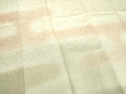 平和屋着物●上質な長襦袢　袷　舞桜地紋　暈し染め　正絹　逸品　未使用　DABD1235ps