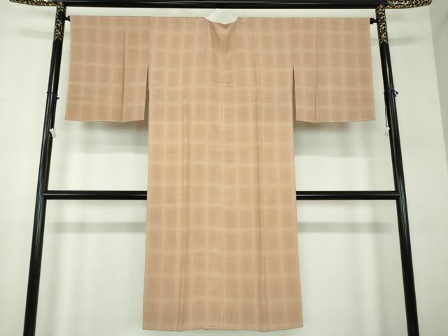 平和屋着物●上質な長襦袢　無双仕立て　格子　ますいわ屋扱い　正絹　逸品　未使用　DABD1236ps