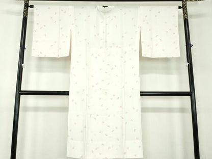 平和屋着物●上質な長襦袢　無双仕立て　舞蝶文　正絹　逸品　未使用　DABD1238ps
