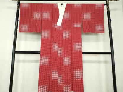 平和屋着物●上質な長襦袢　無双仕立て　格子　やまと誂製　正絹　逸品　未使用　DABD1241ps