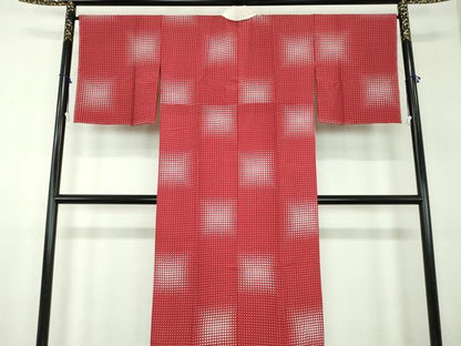 平和屋着物●上質な長襦袢　無双仕立て　格子　やまと誂製　正絹　逸品　未使用　DABD1241ps