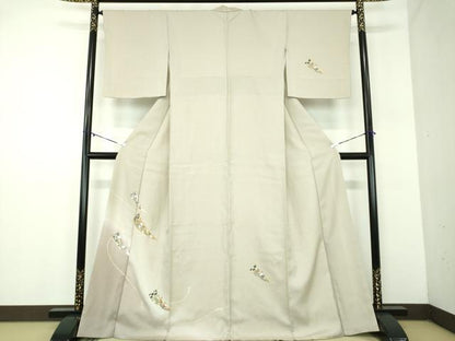 平和屋着物●訪問着　吉祥花文　暈し染め　金彩　やまと誂製　正絹　逸品　DABD1249ps