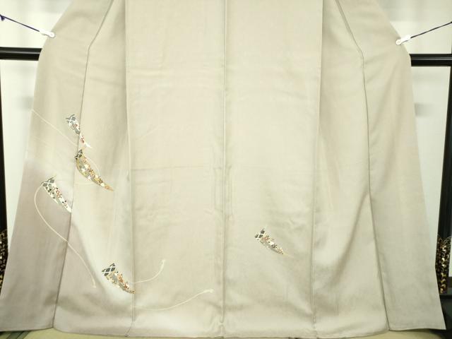平和屋着物●訪問着　吉祥花文　暈し染め　金彩　やまと誂製　正絹　逸品　DABD1249ps