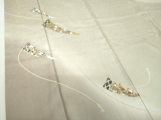 平和屋着物●訪問着　吉祥花文　暈し染め　金彩　やまと誂製　正絹　逸品　DABD1249ps