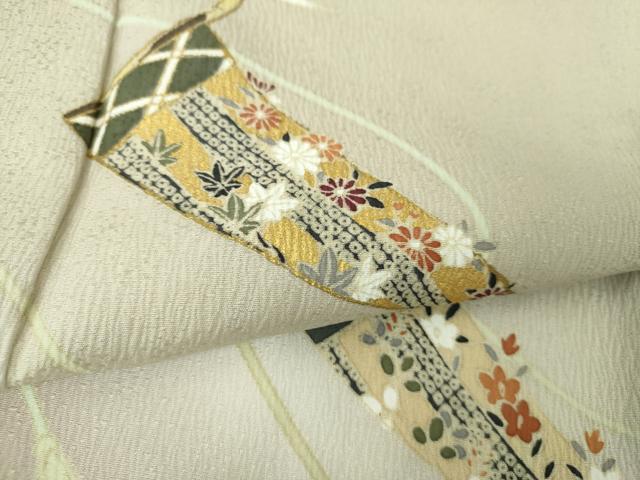 平和屋着物●訪問着　吉祥花文　暈し染め　金彩　やまと誂製　正絹　逸品　DABD1249ps