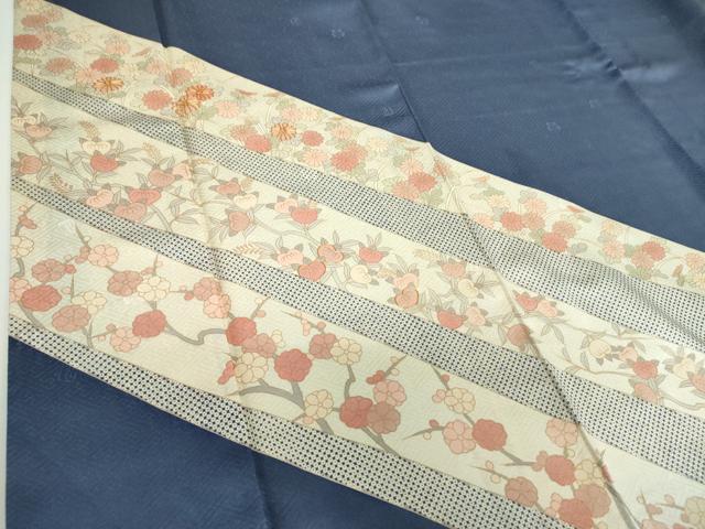 平和屋着物●十日町老舗ブランド　吉澤友禅　吾妻徳穂　訪問着　駒刺繍　吉祥花文　金彩　正絹　逸品　DABD1257ps