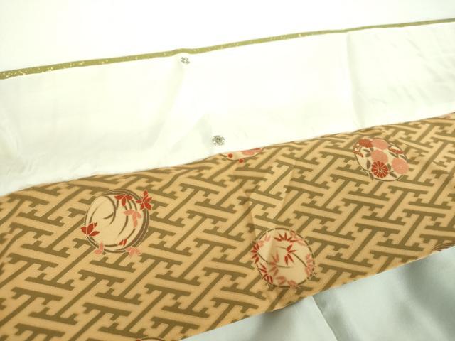平和屋着物●訪問着　刺繍　枝垂れ桜　流水鬘帯花文　暈し染め　金彩　やまと誂製　正絹　逸品　DABD1262ps