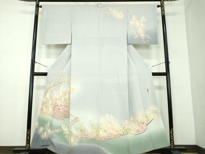平和屋着物●本場加賀友禅作家　杉浦伸　訪問着　天の橋立　暈し染め　正絹　逸品　DABD1266ps