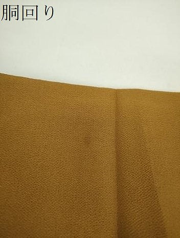 平和屋着物●九寸名古屋帯　麻の葉間道　鬼しぼ縮緬　金彩　正絹　逸品　DABD1278ps
