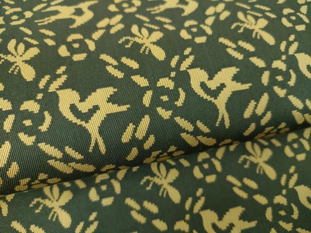 平和屋着物●龍村美術織物　九寸開き名古屋帯　天平鳥襷文　正絹　逸品　DABD1283ps