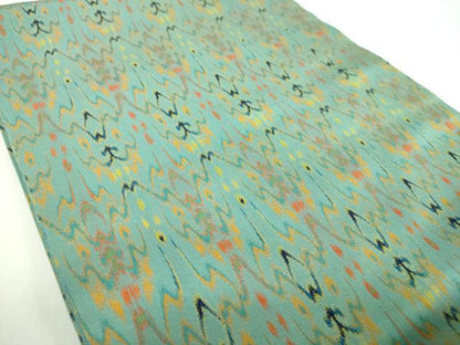 平和屋着物●龍村美術織物　九寸開き名古屋帯　獅噛太子　正絹　逸品　DABD1286ps