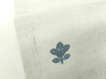 平和屋着物●九寸名古屋帯　生紬　ワンポイント　薄紫色　正絹　逸品　DABD1292ps