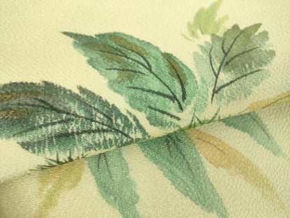 平和屋着物●九寸名古屋帯　手描き　栗　鬼しぼ縮緬　正絹　逸品　DABD1301ps