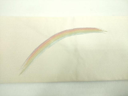 平和屋着物●九寸名古屋帯　狐の嫁入り　金糸　正絹　逸品　DABD1333ps