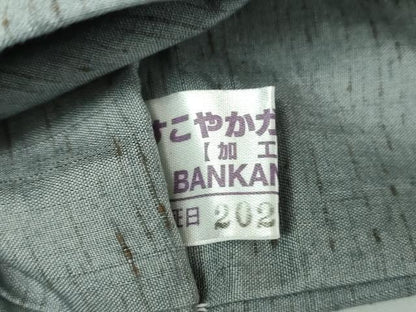 平和屋着物●九寸名古屋帯　ぜんまい紬地　紅型　花鳥文　正絹　逸品　未使用　DABD1335ps