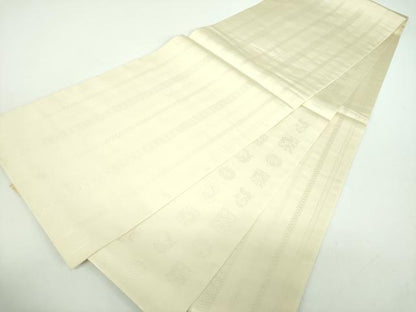 平和屋着物●本場筑前博多織　両面　全通柄　京本袋帯　名物裂花間道　花兎　荒磯　献上　ますいわ屋扱い　正絹　逸品　DABD1336ps