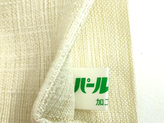 平和屋着物▽太鼓柄袋帯 スリーシーズン 春夏秋 すくい織 地紙花文 金銀糸 正絹 逸品 DABD1340ps